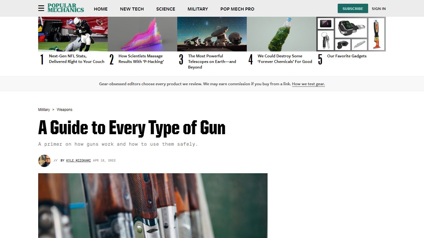 Types of Guns | Gun Safety Tips, How Guns Work - Popular Mechanics